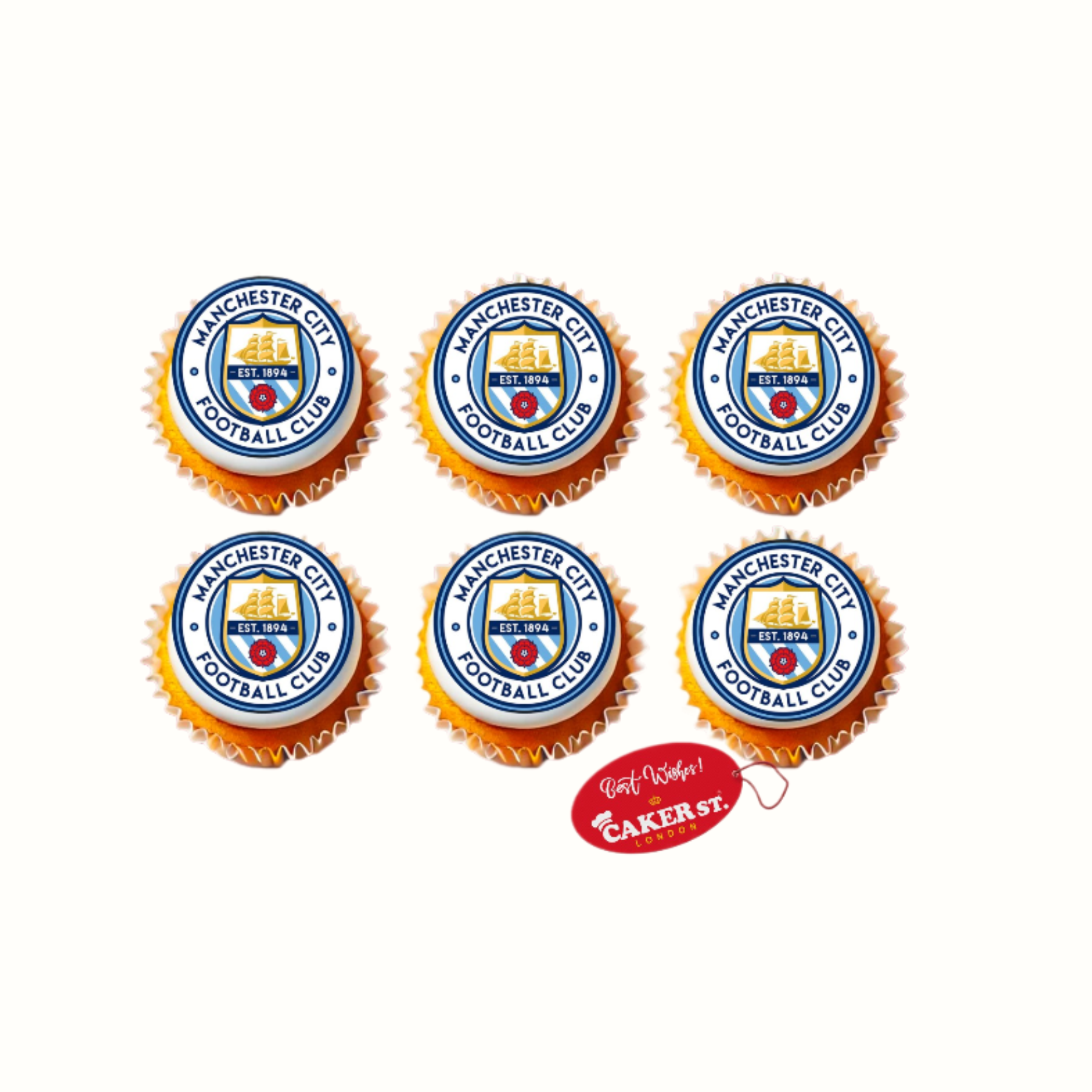 Manchester City Football Club Cupcakes 