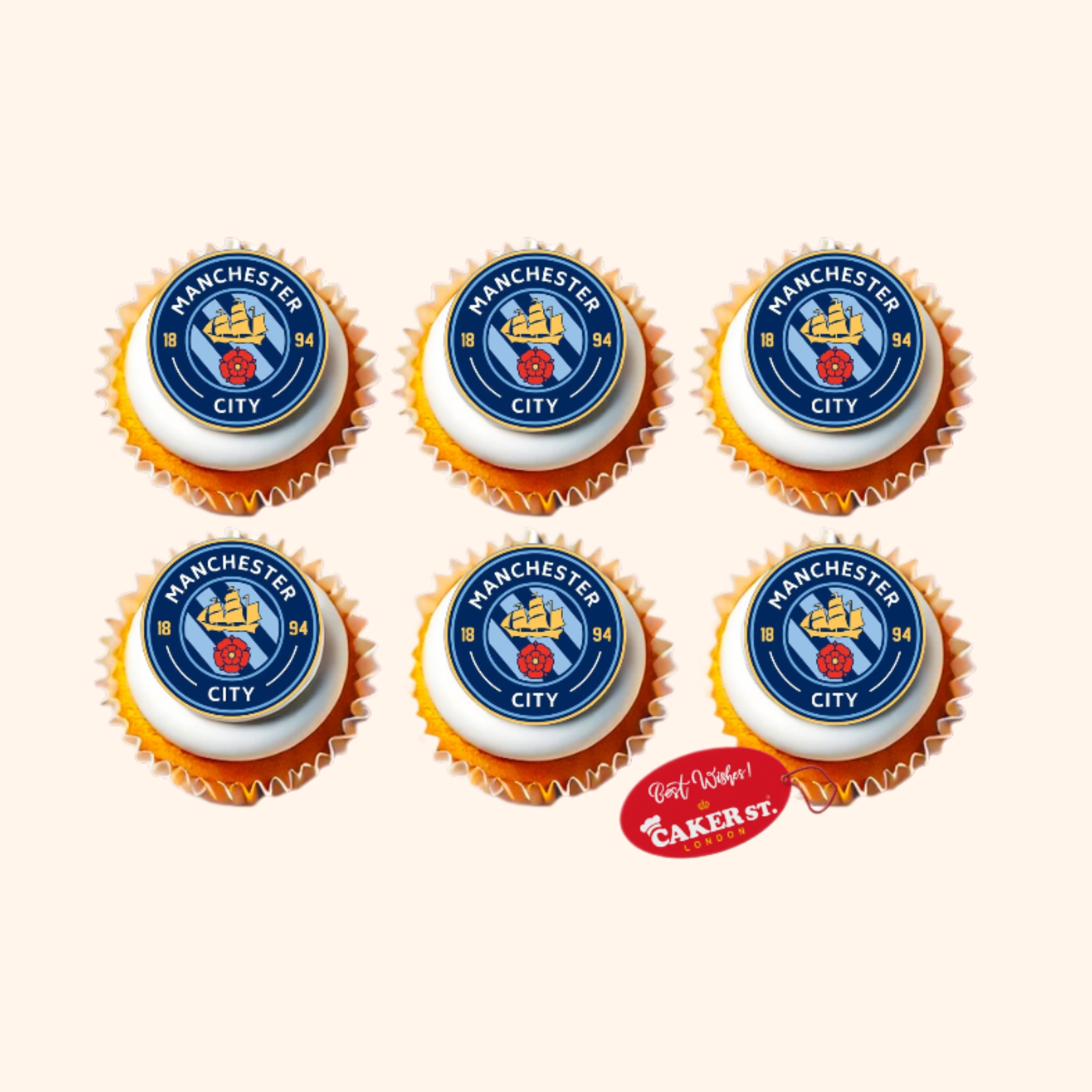 Manchester City Theme Cupcakes 