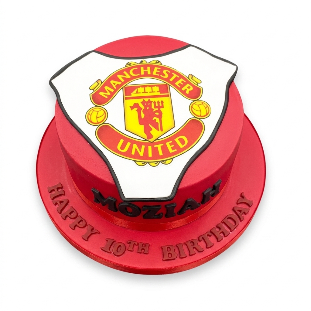Manchester United Football Birthday Cake
