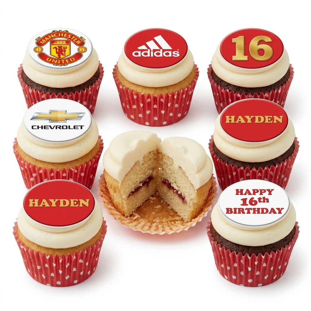 Sports Theme Birthday Cupcakes