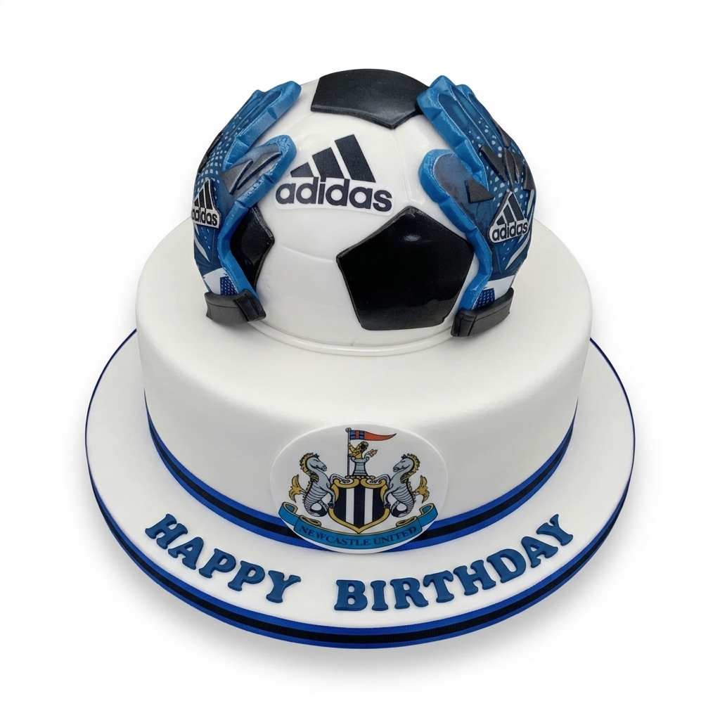 Newcastle United Football Birthday Cake