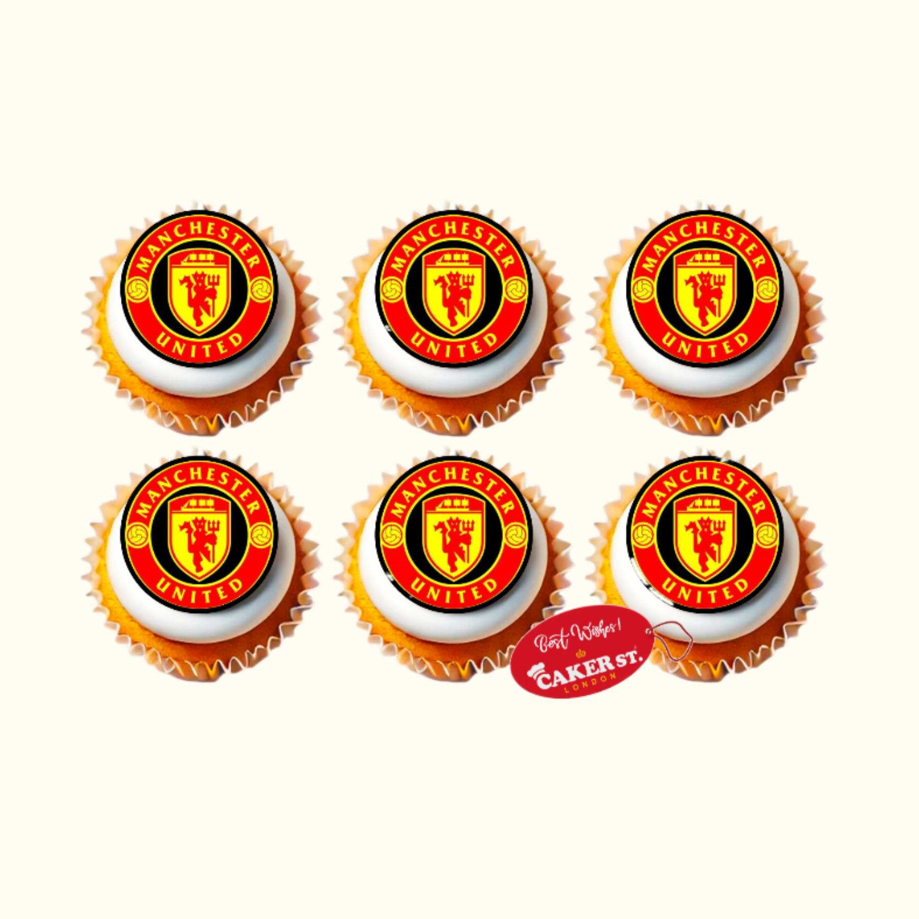 Manchester United Theme Cupcakes
