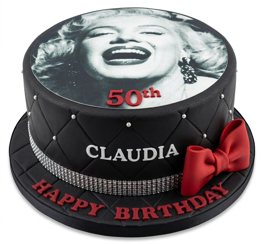 Marilyn Monroe Glamour Birthday Cake