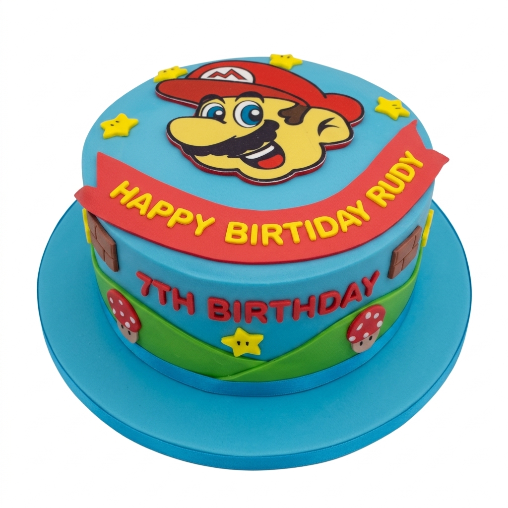 Super Mario Birthday Cake for Kids