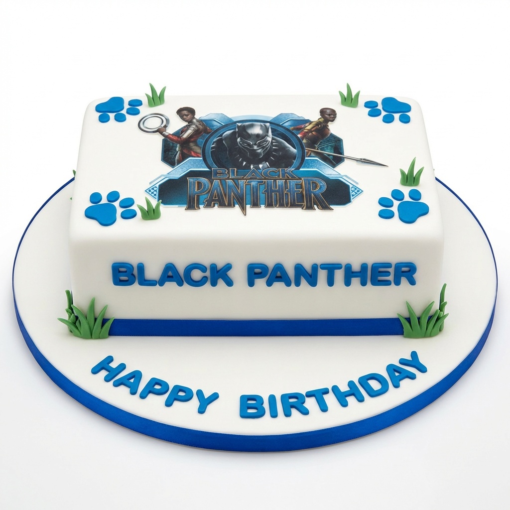 Black Panther Birthday Cake