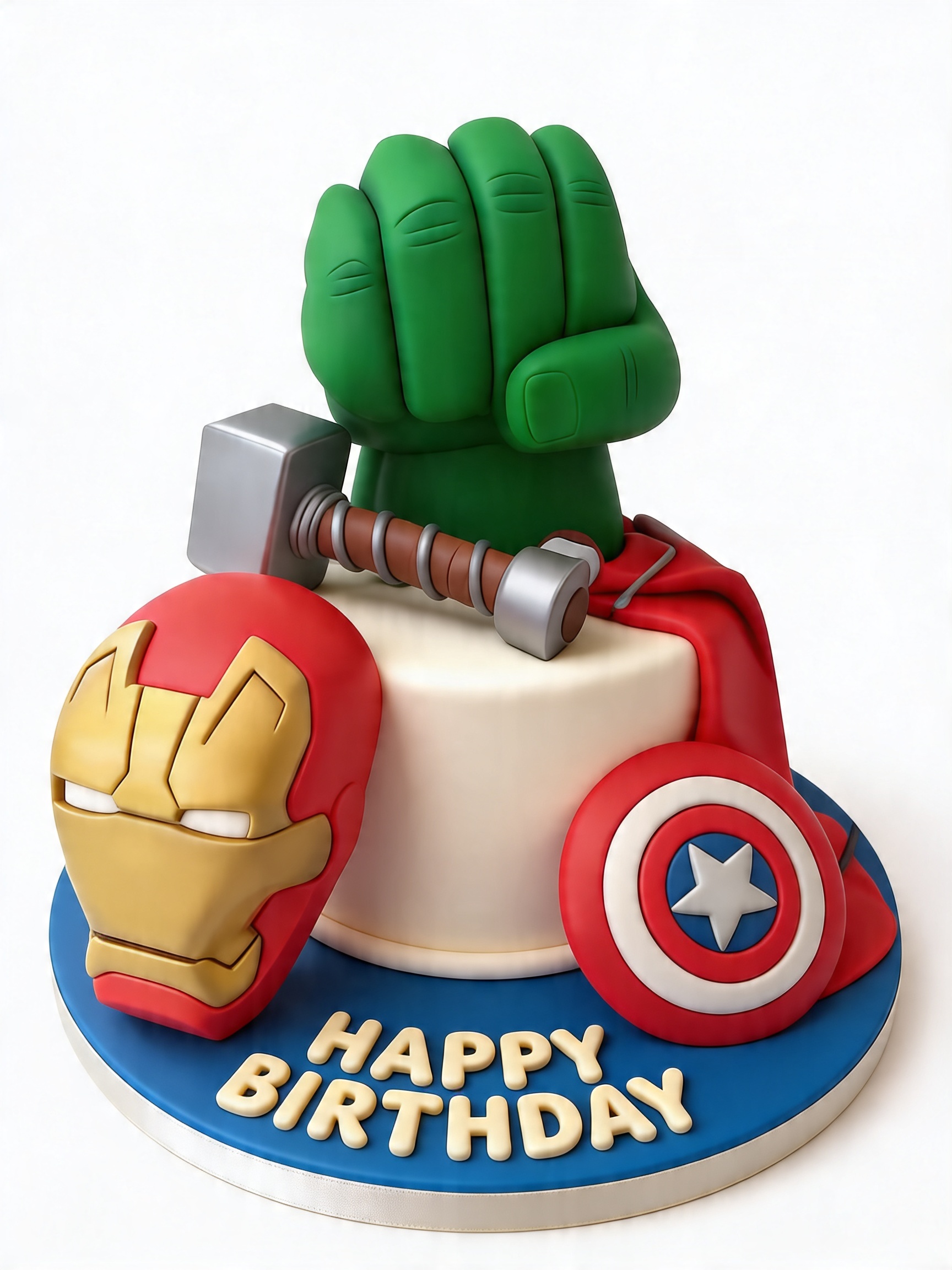 Superhero Avengers Birthday Cake