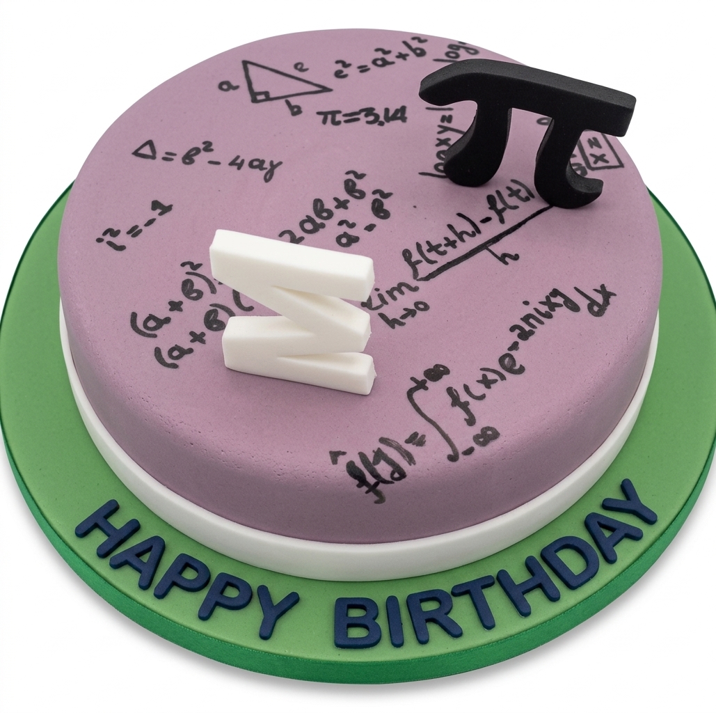 Maths Theme Birthday Cake | Academic Celebration Cake