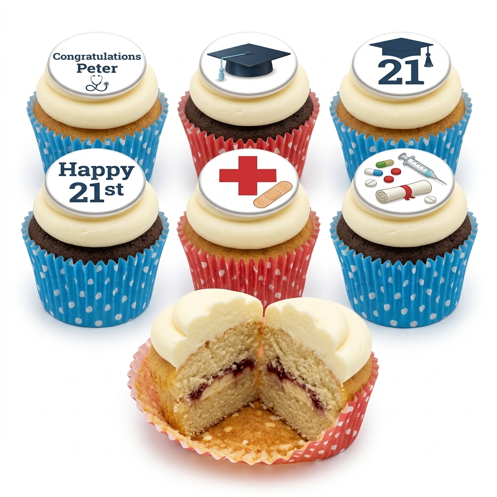 Personalised Medical & Graduation Cupcakes