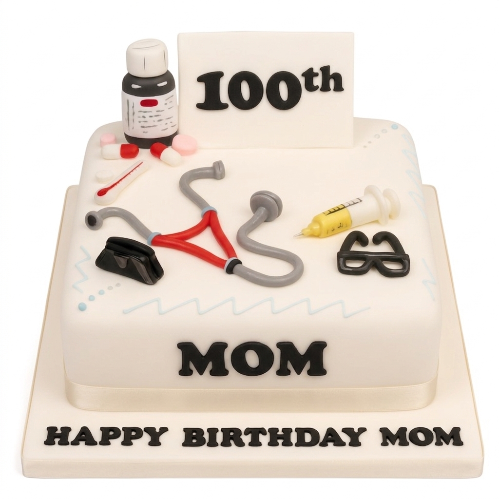 Doctor Theme Birthday Cake