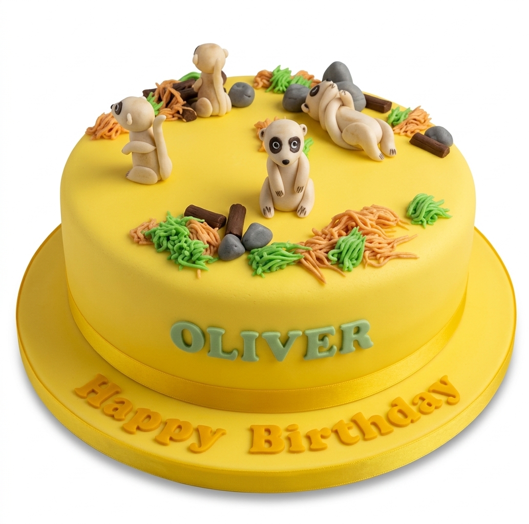 Meerkat Adventure Kids Birthday Cake