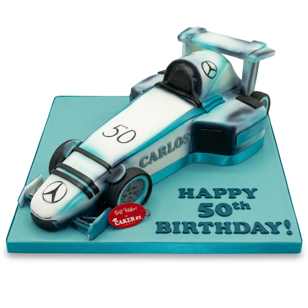 Formula 1 Racing Car Birthday Cake
