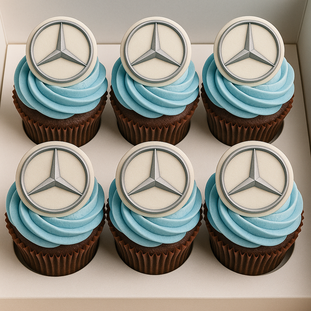 Mercedes Themed Cupcakes