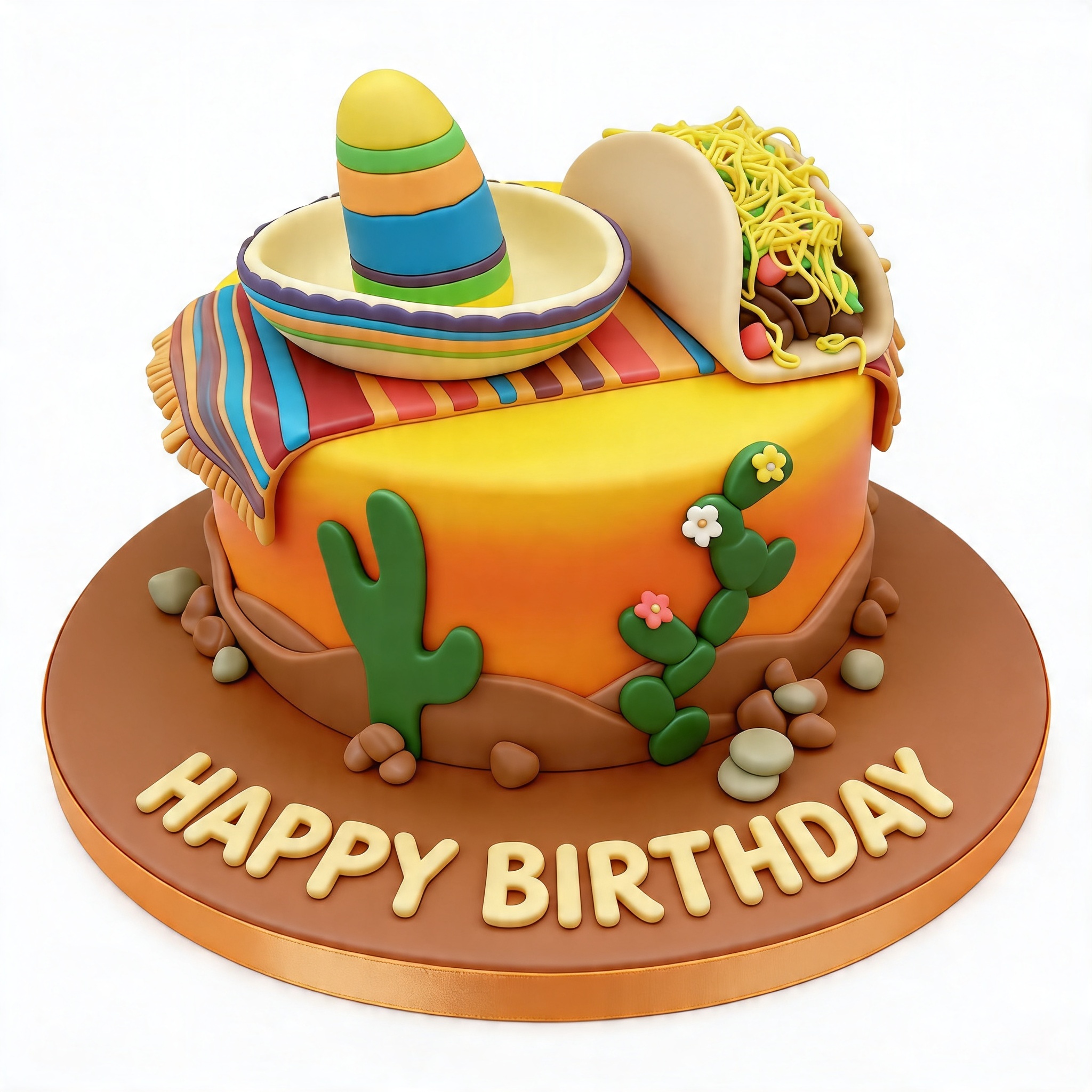 Mexican Fiesta Birthday Cake