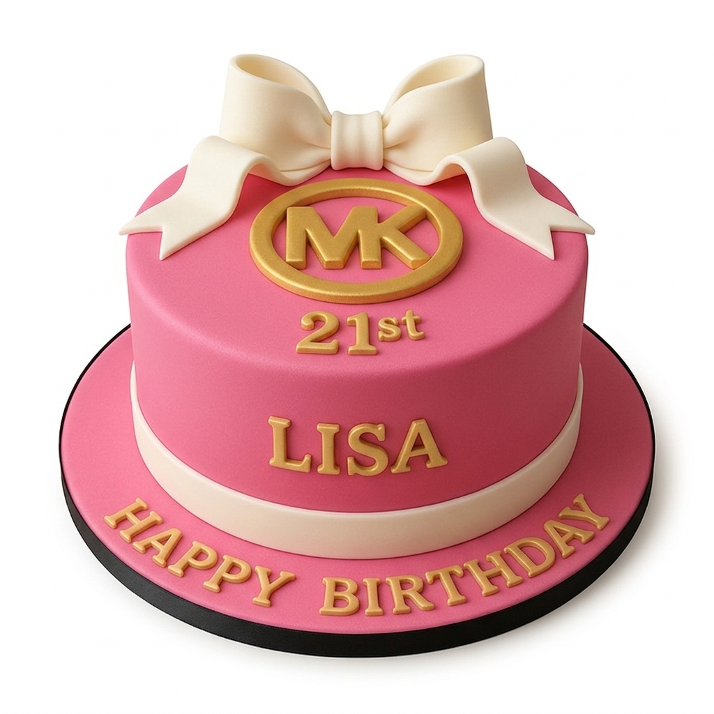 Michael Kors Style Designer Birthday Cake for Her