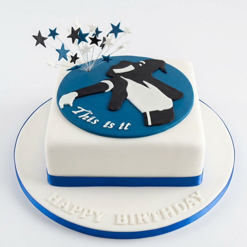 Michael Jackson Theme Birthday Cake