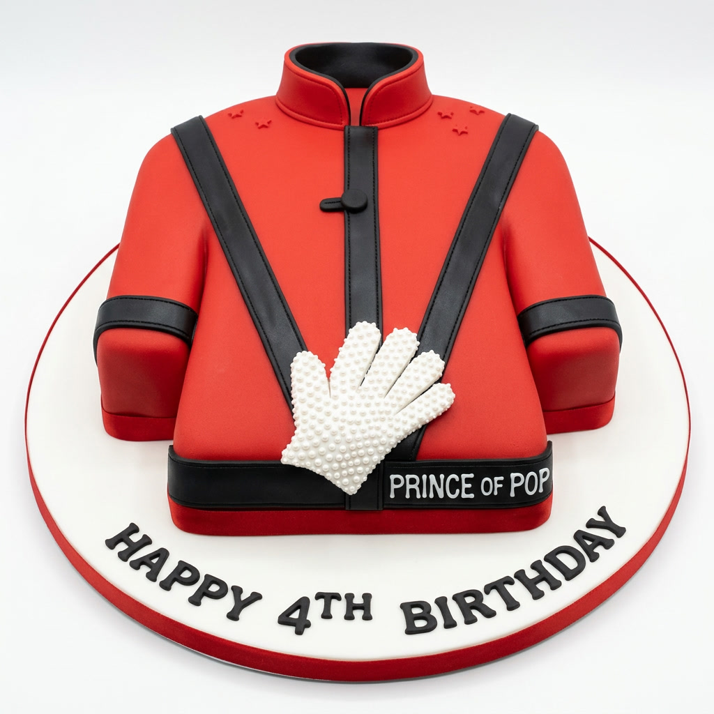 Michael Jackson Red Jacket Birthday Cake