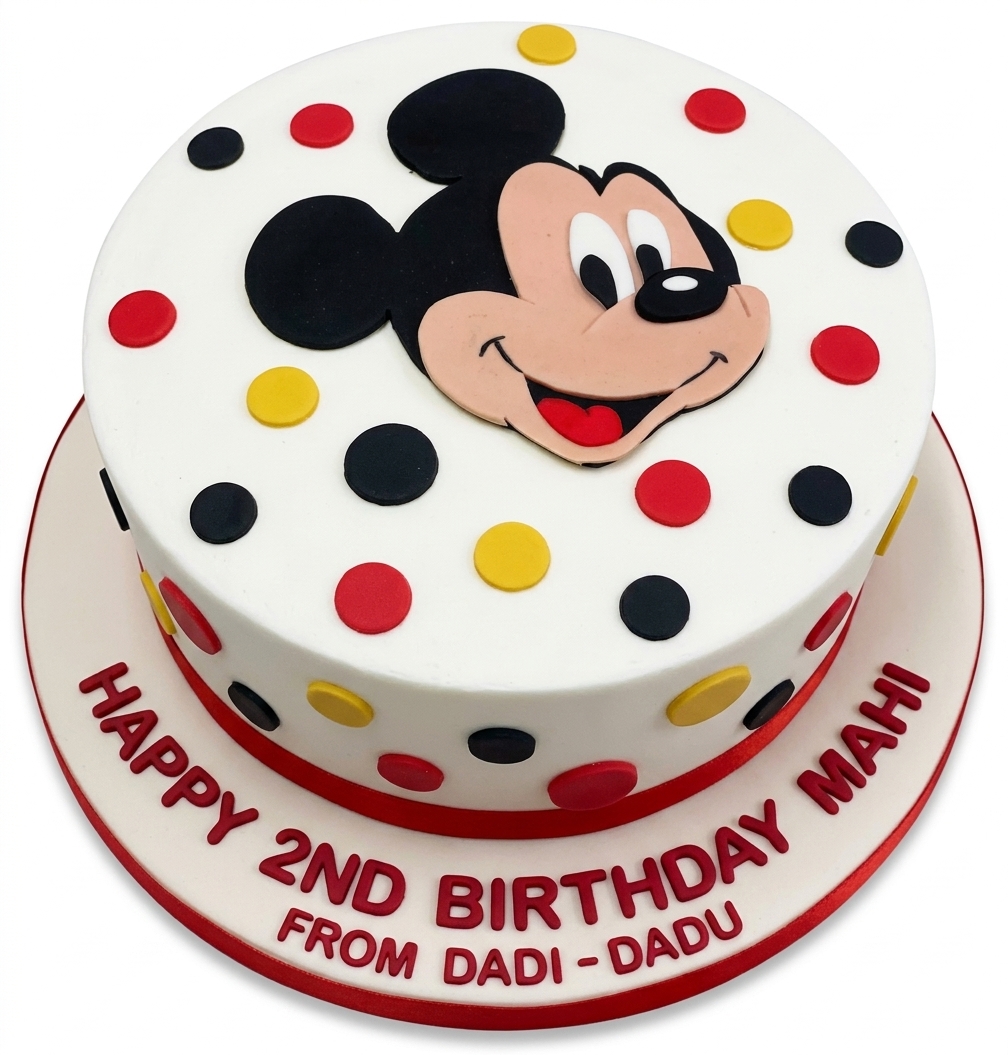 Mickey Mouse Birthday Cake for Kids
