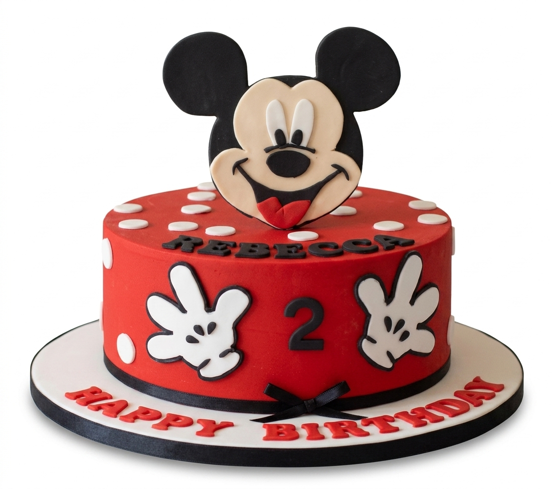 Mickey Mouse Kids Birthday Cake