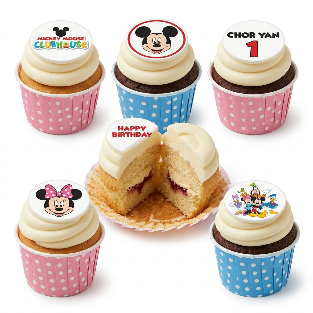 Mickey Mouse & Friends Birthday Cupcakes