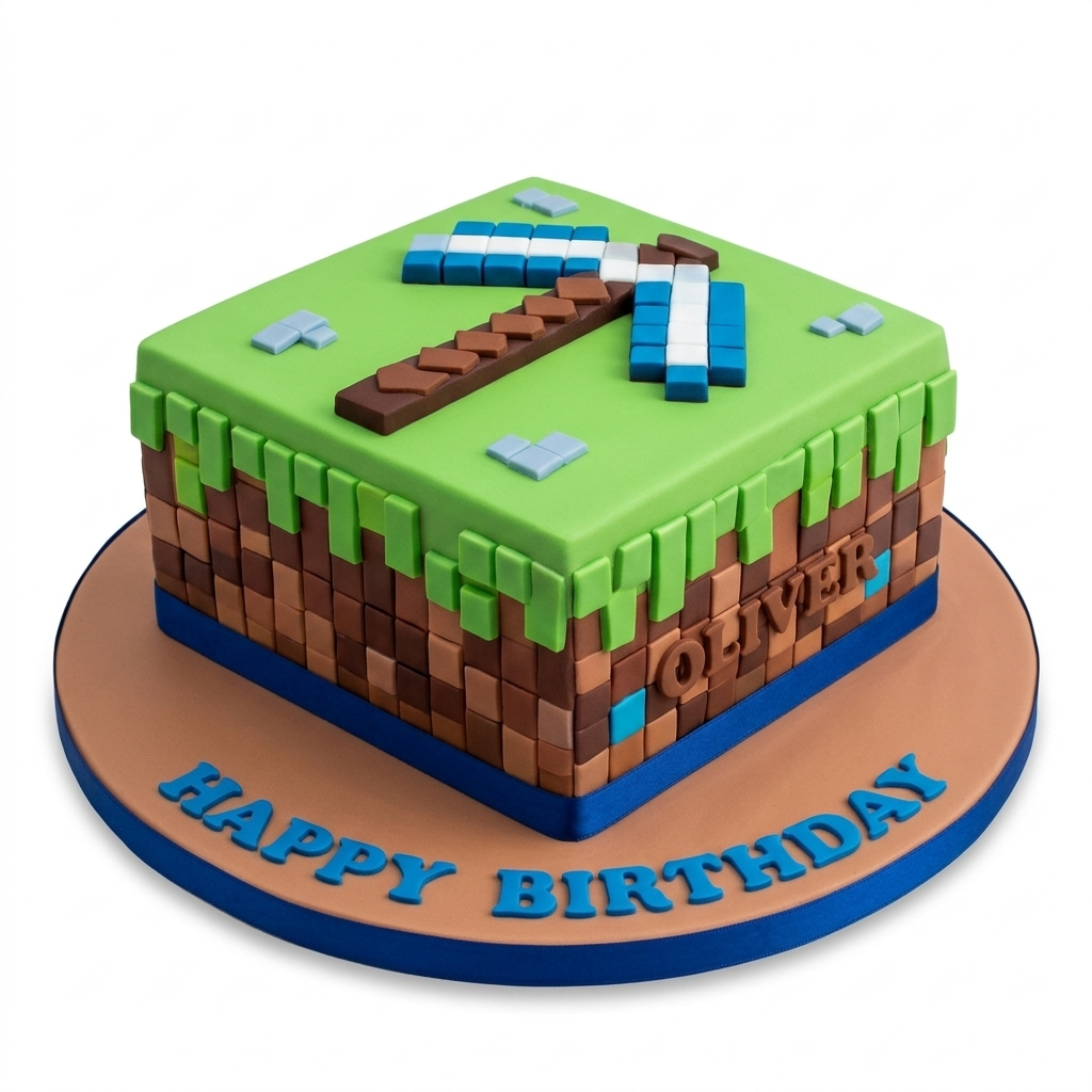 Minecraft Birthday Cake for Kids