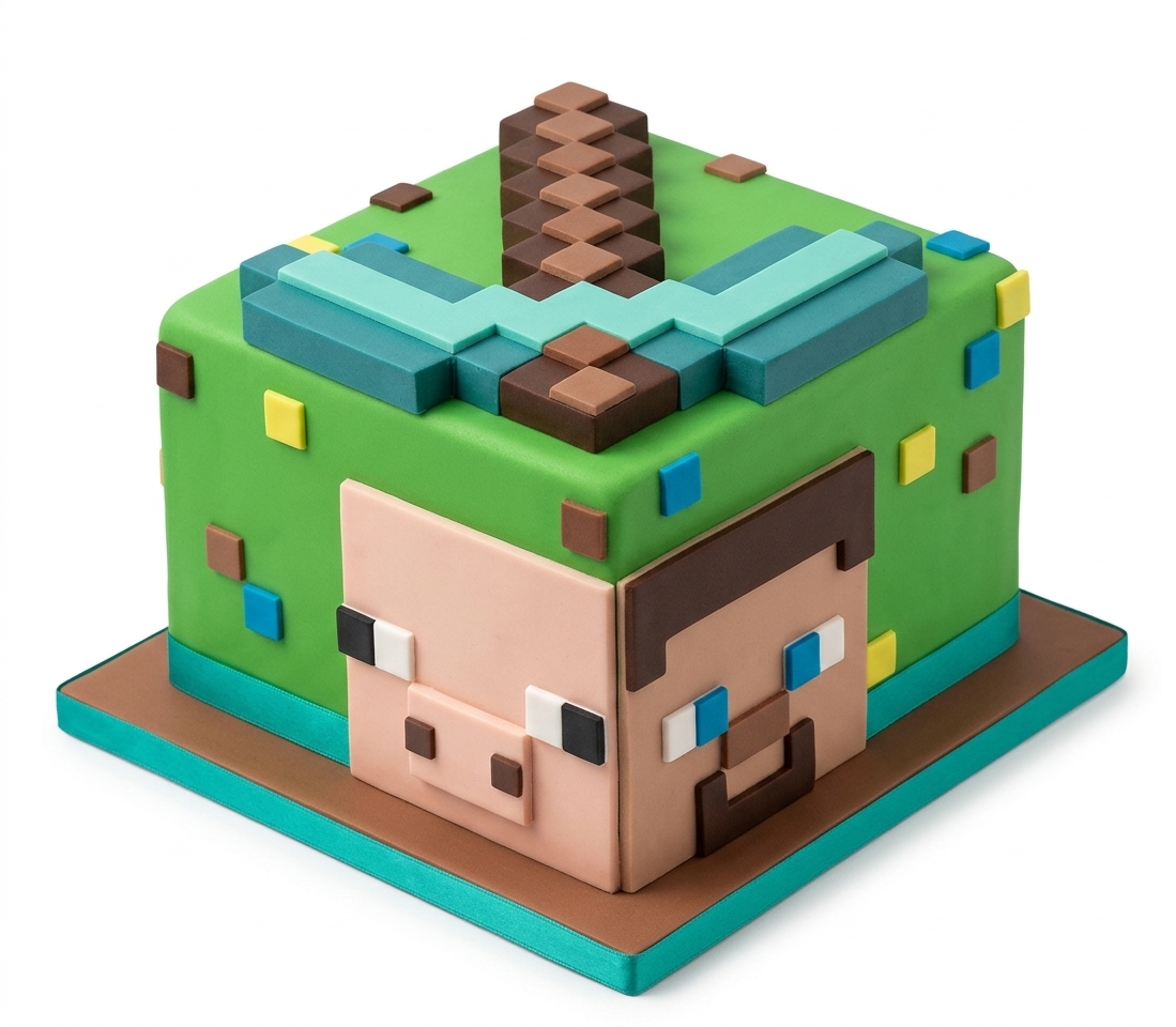 Minecraft Birthday Cake for Kids