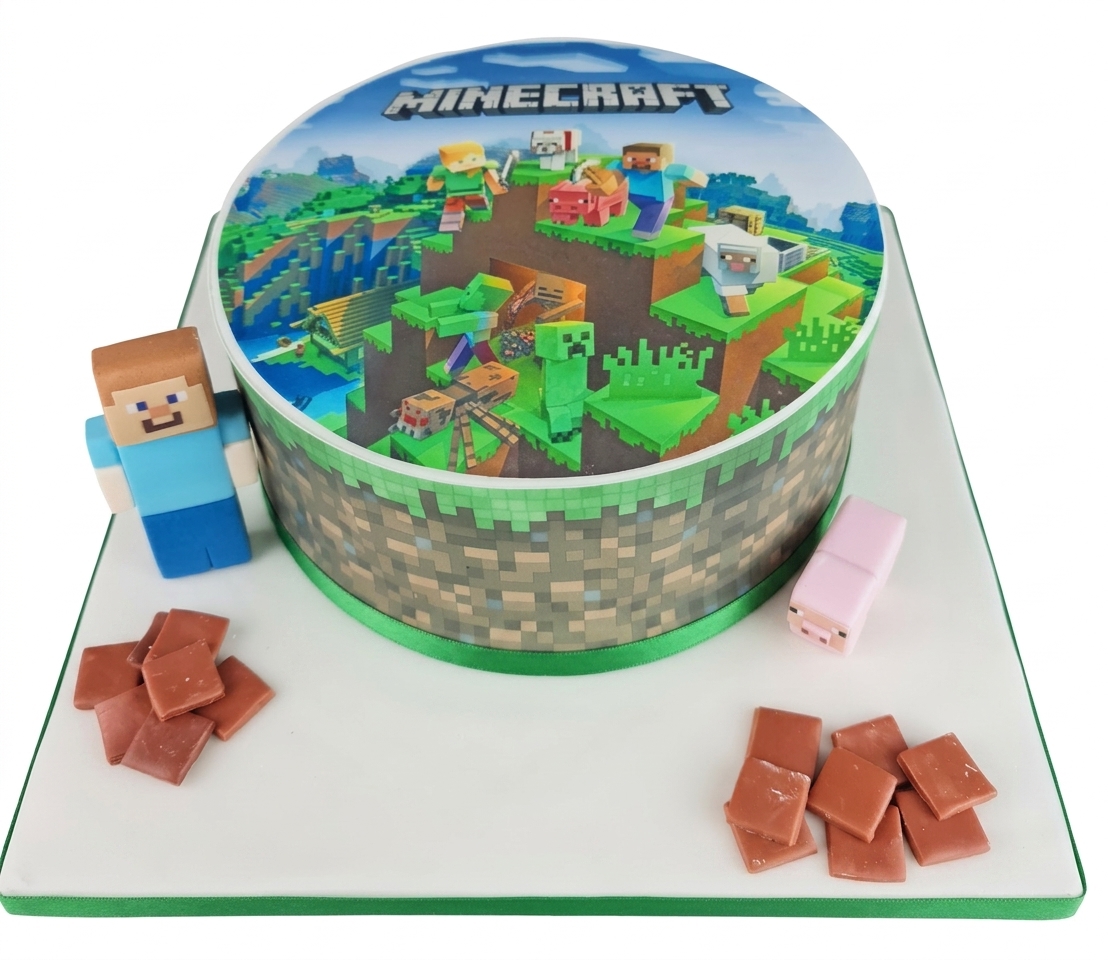 Minecraft Birthday Cake