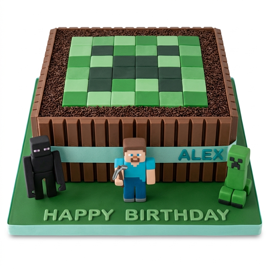 Minecraft Birthday Cake for Kids