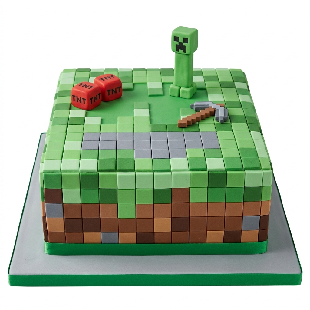 Minecraft Birthday Cake