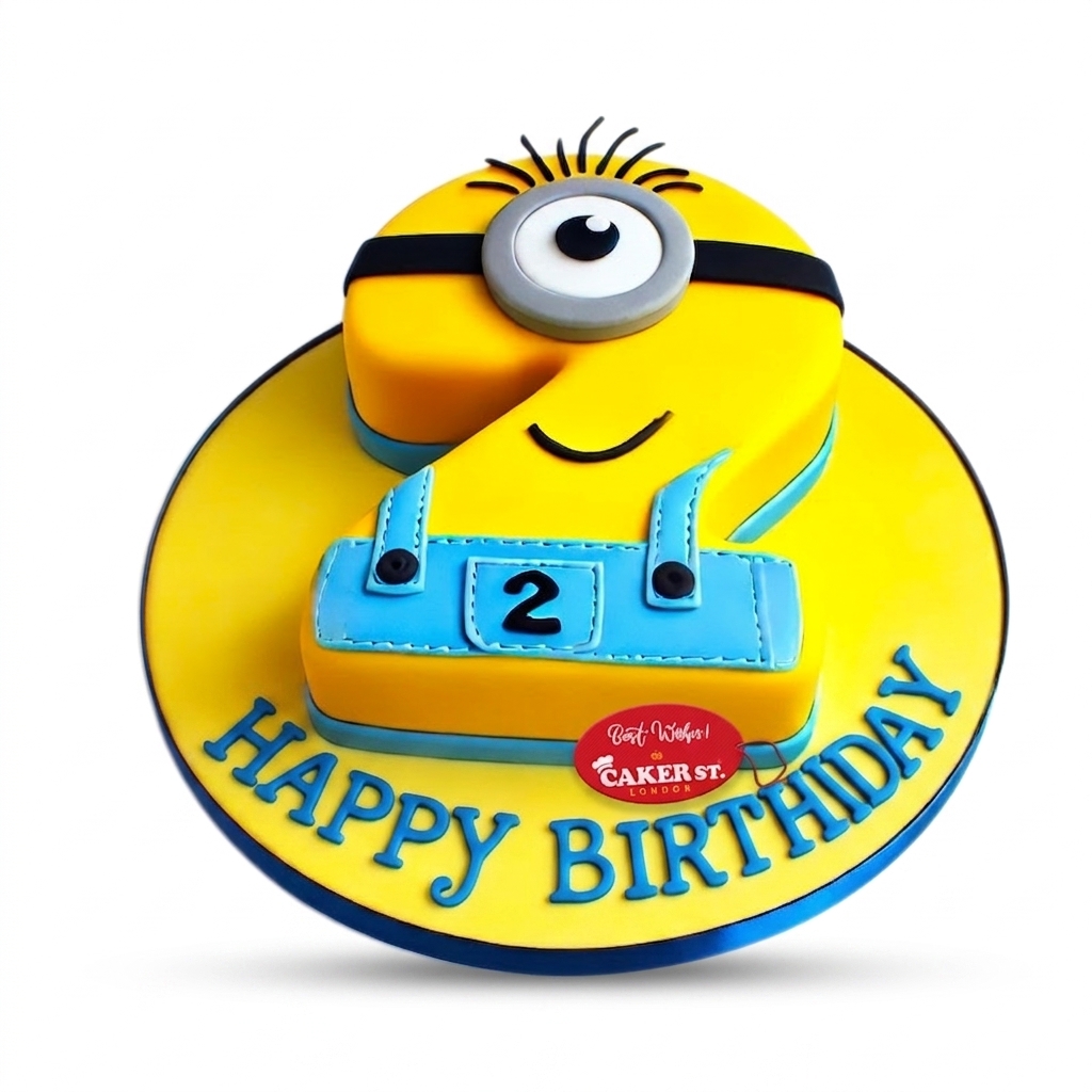 Minions Number Birthday Cake