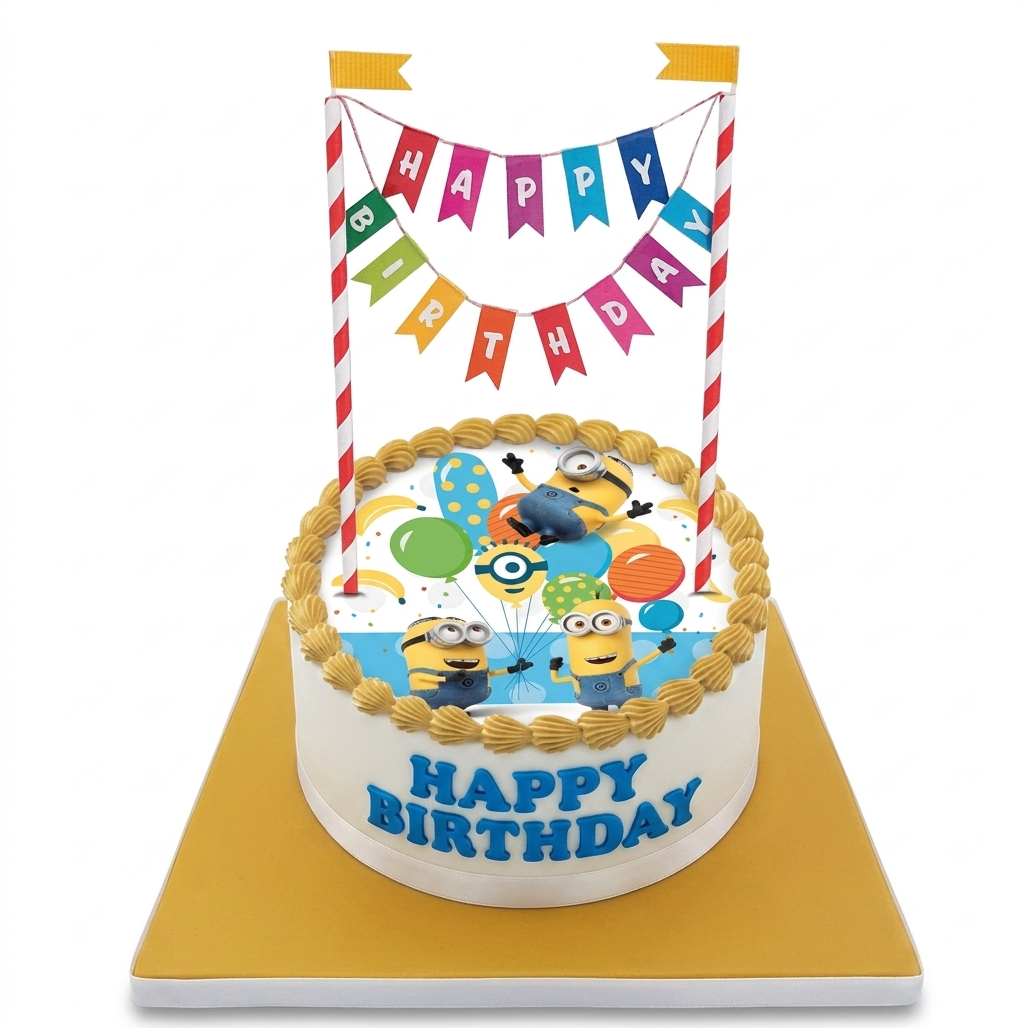Minions Happy Birthday Cake