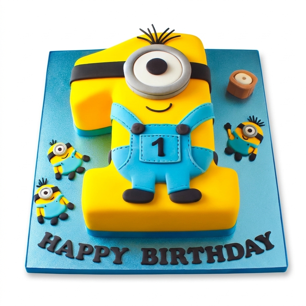Minions 1st Birthday Cake