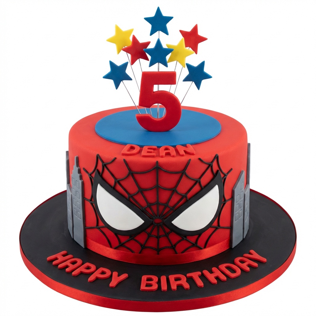 Spiderman Kids Birthday Cake