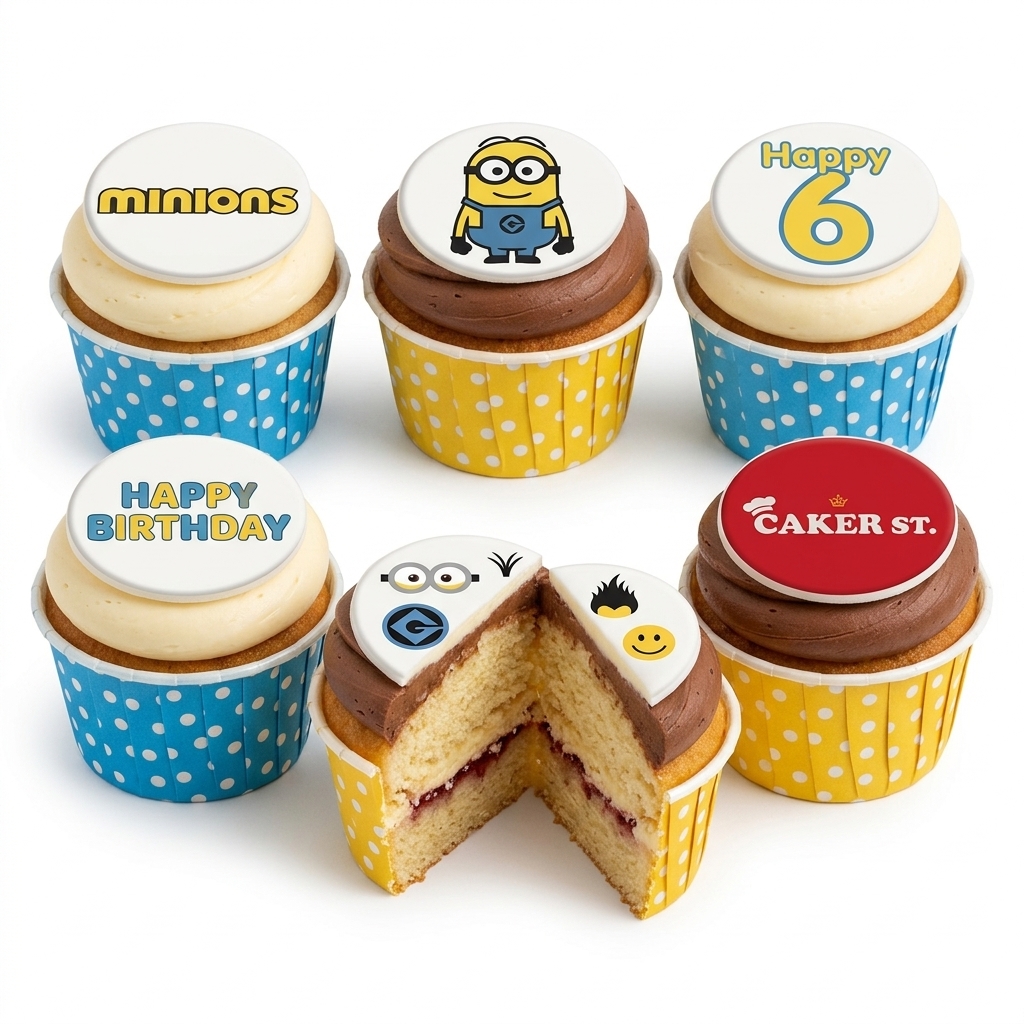 Minions Birthday Cupcakes