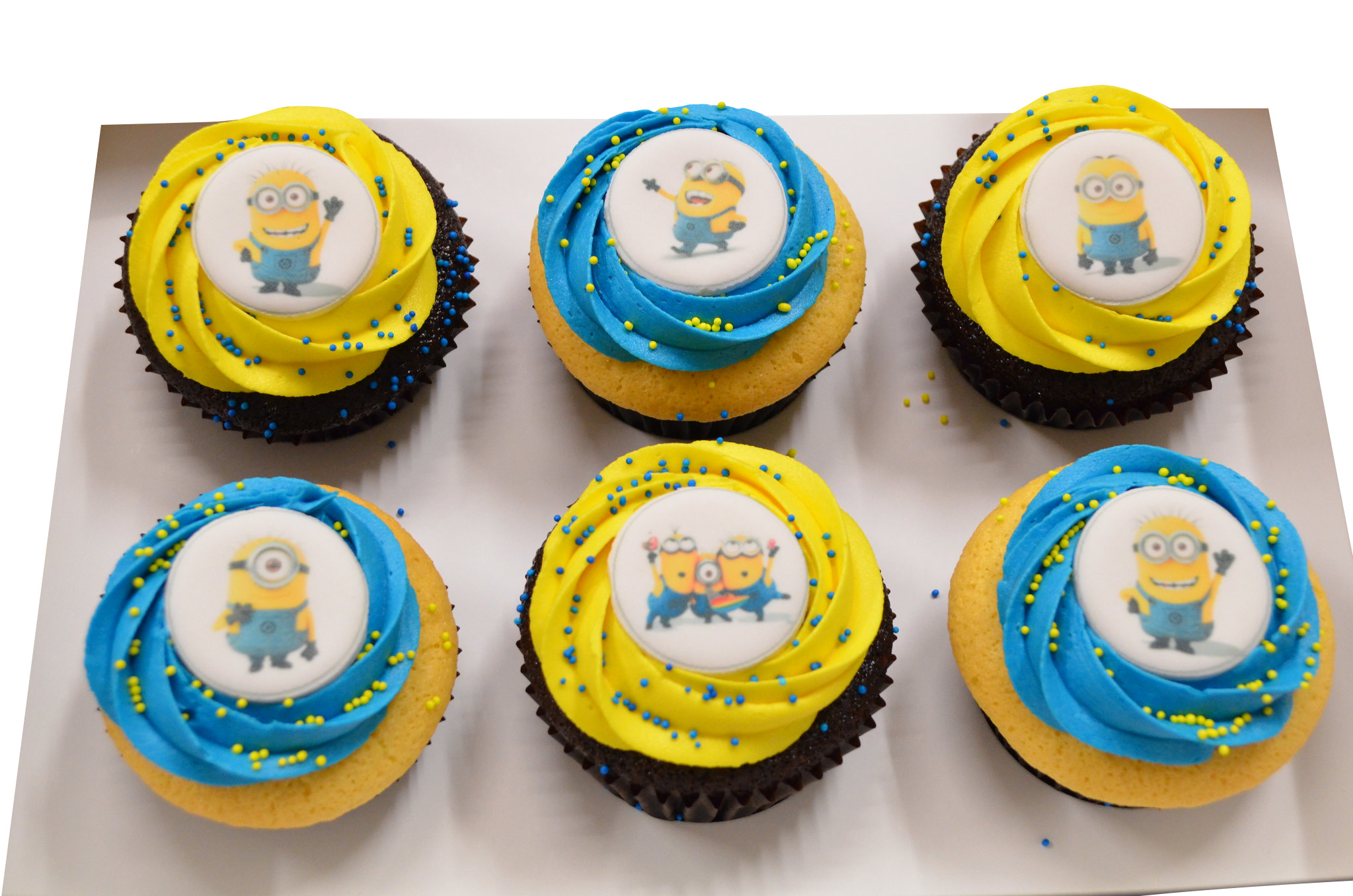Minion Theme Cupcakes - Pack of 6
