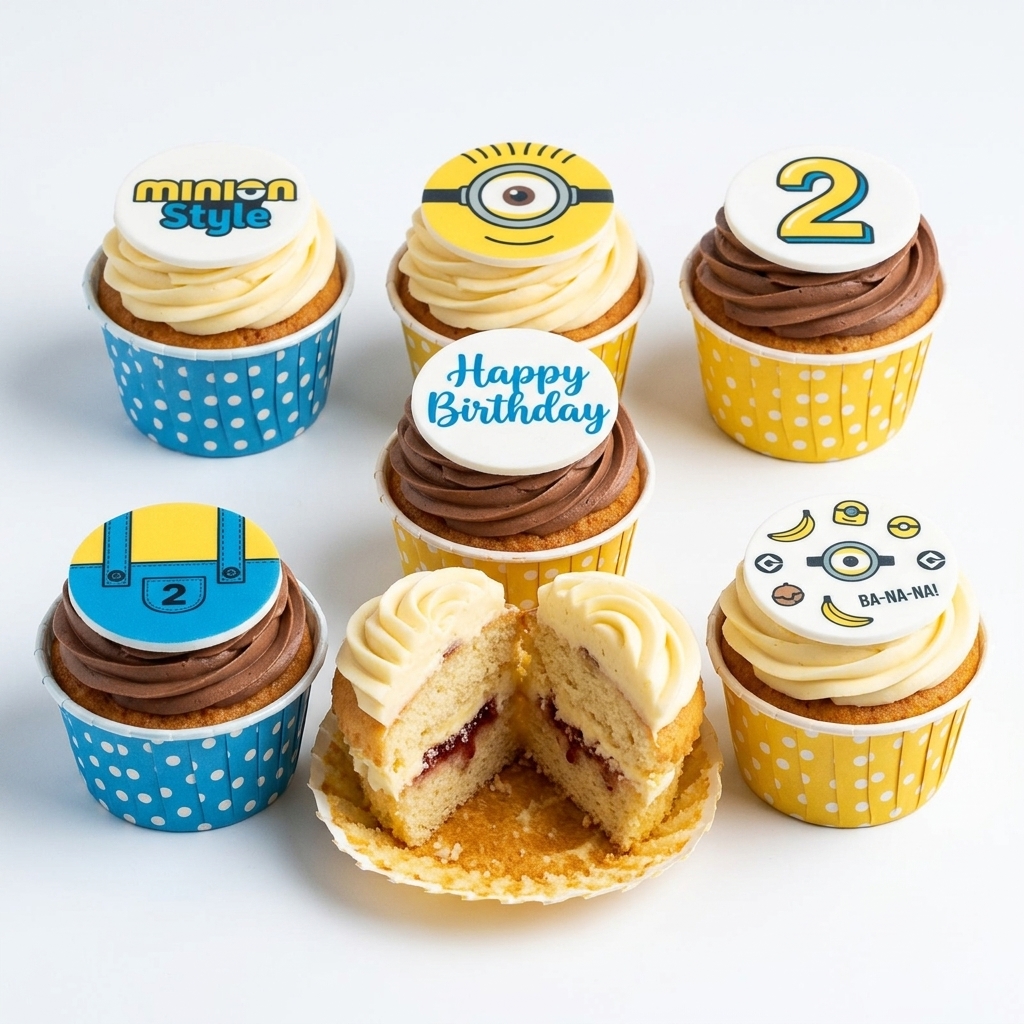 Minion Birthday Cupcakes