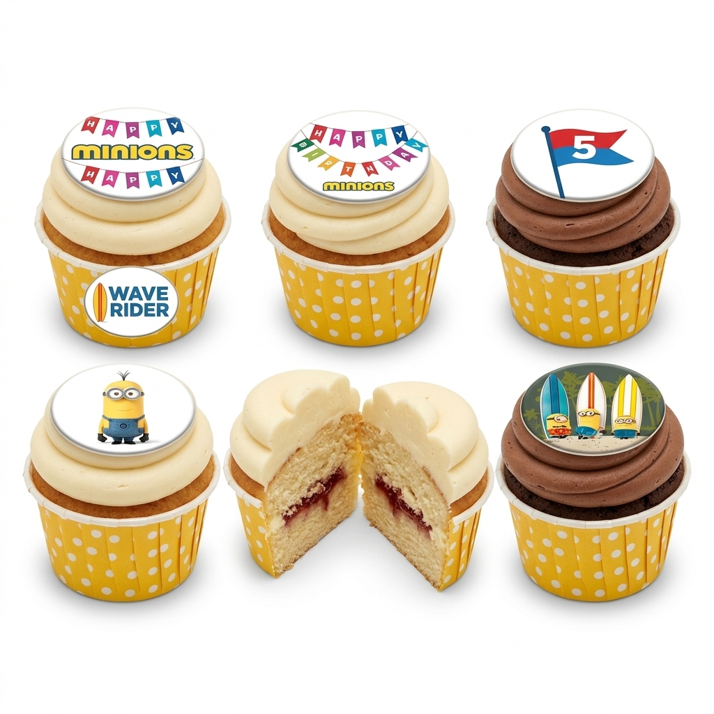 Minions Birthday Cupcakes
