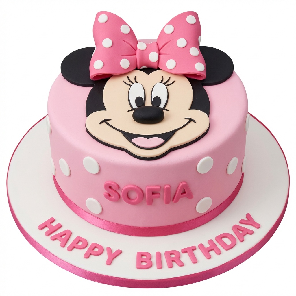 Minnie Mouse Birthday Cake for Girls