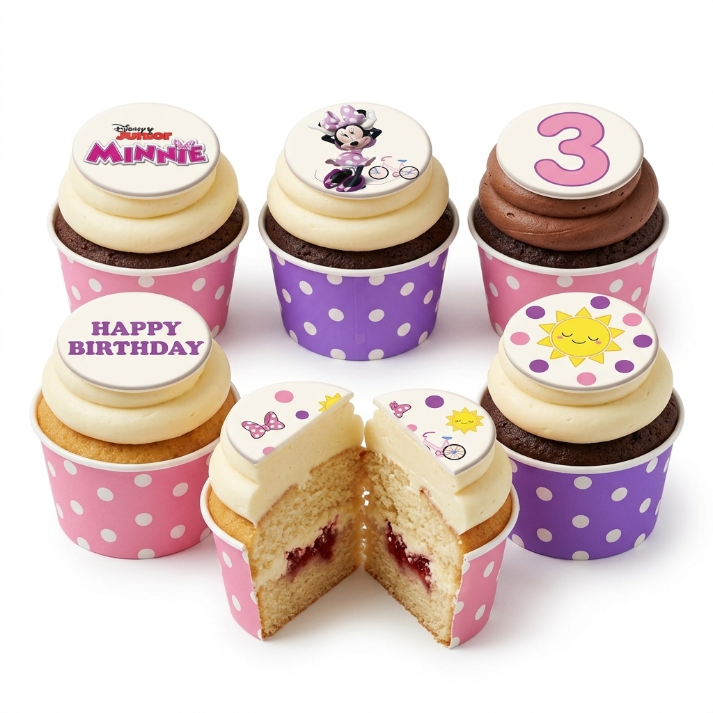 Minnie Mouse Birthday Cupcakes for Girls