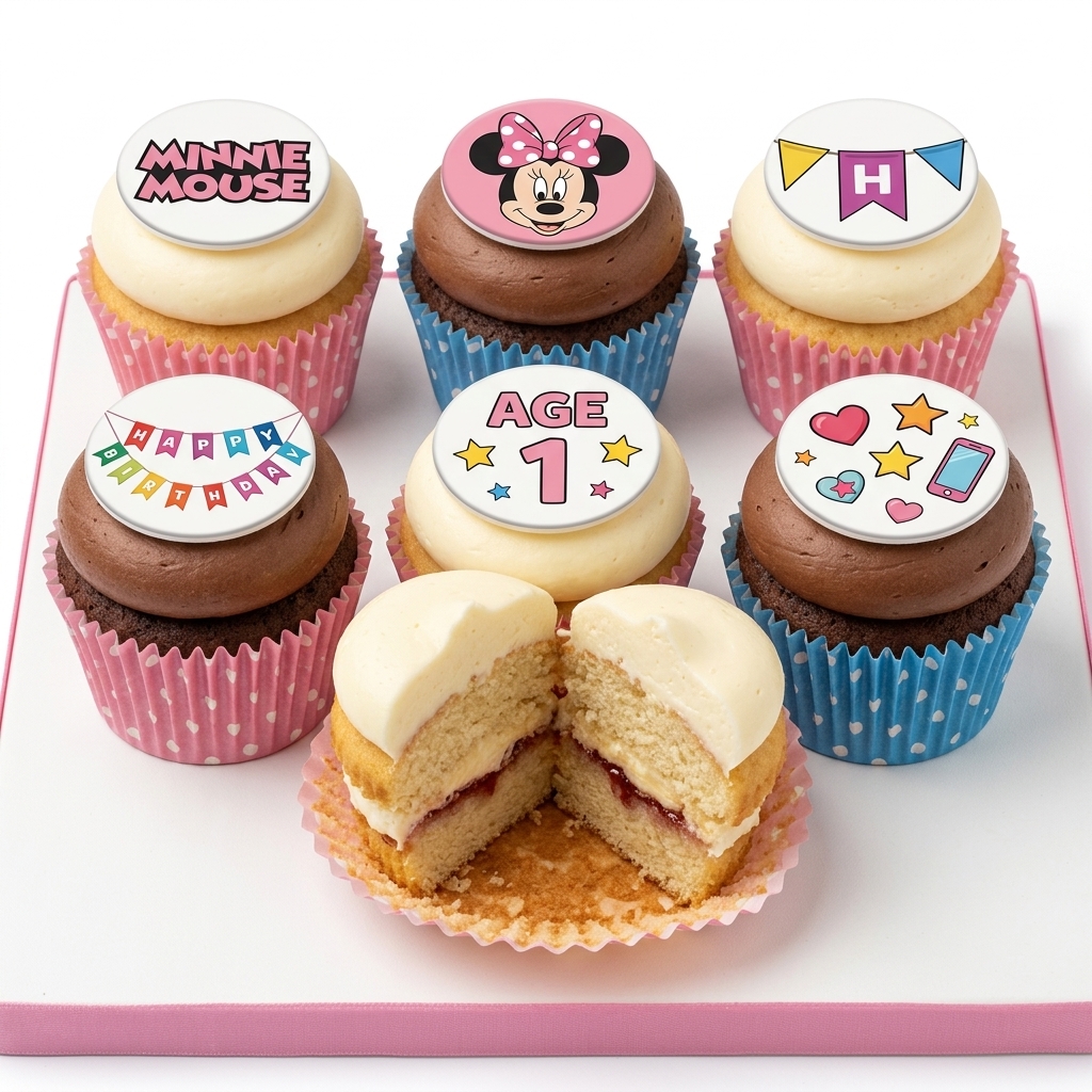 Minnie Mouse Birthday Cupcakes for Kids
