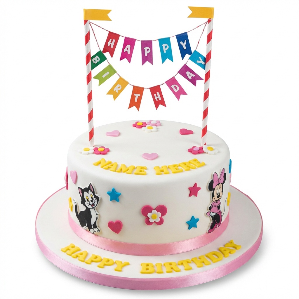 Minnie Mouse & Friends Personalised Birthday Cake