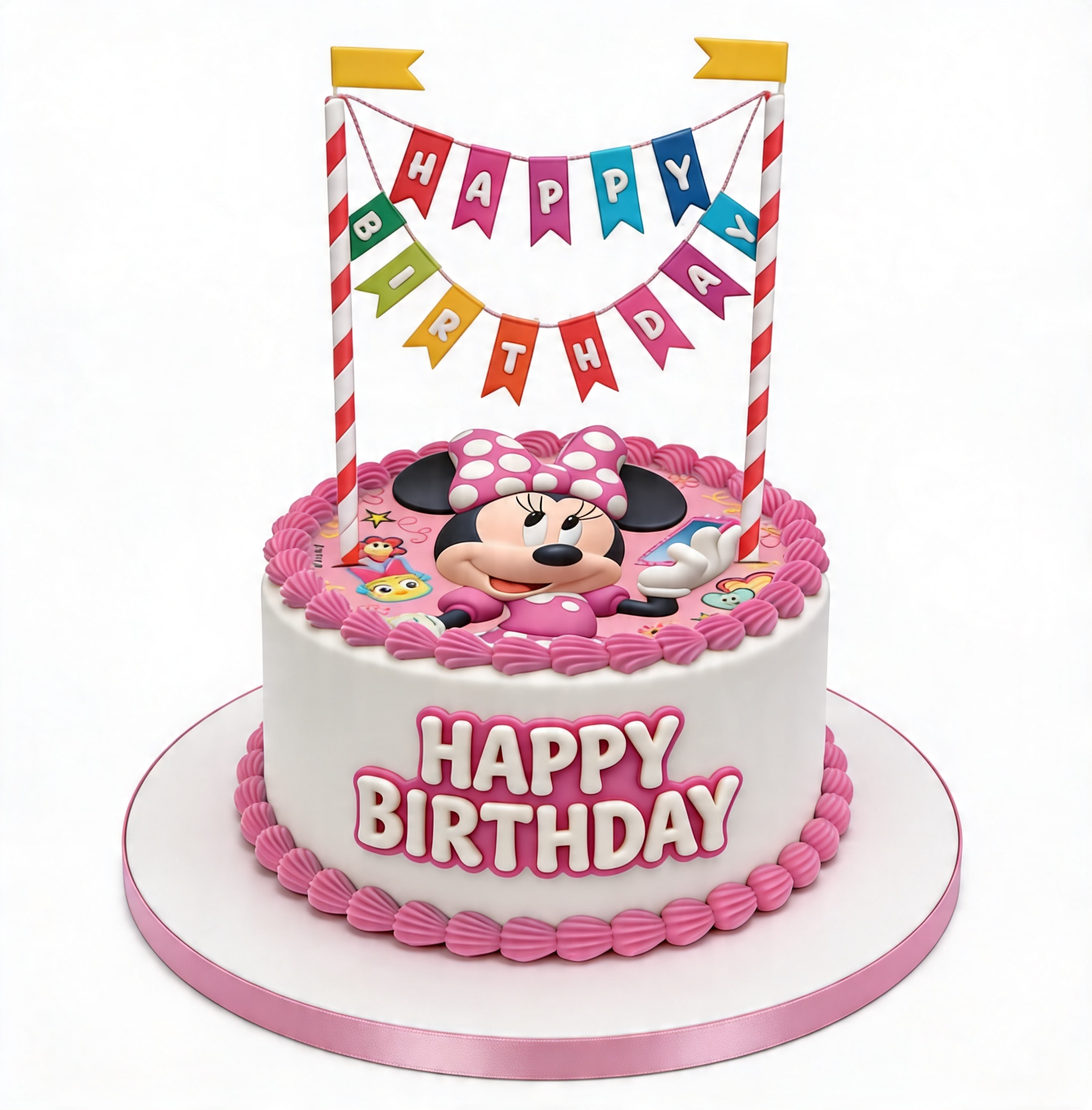 Minnie Mouse Birthday Cake for Girls