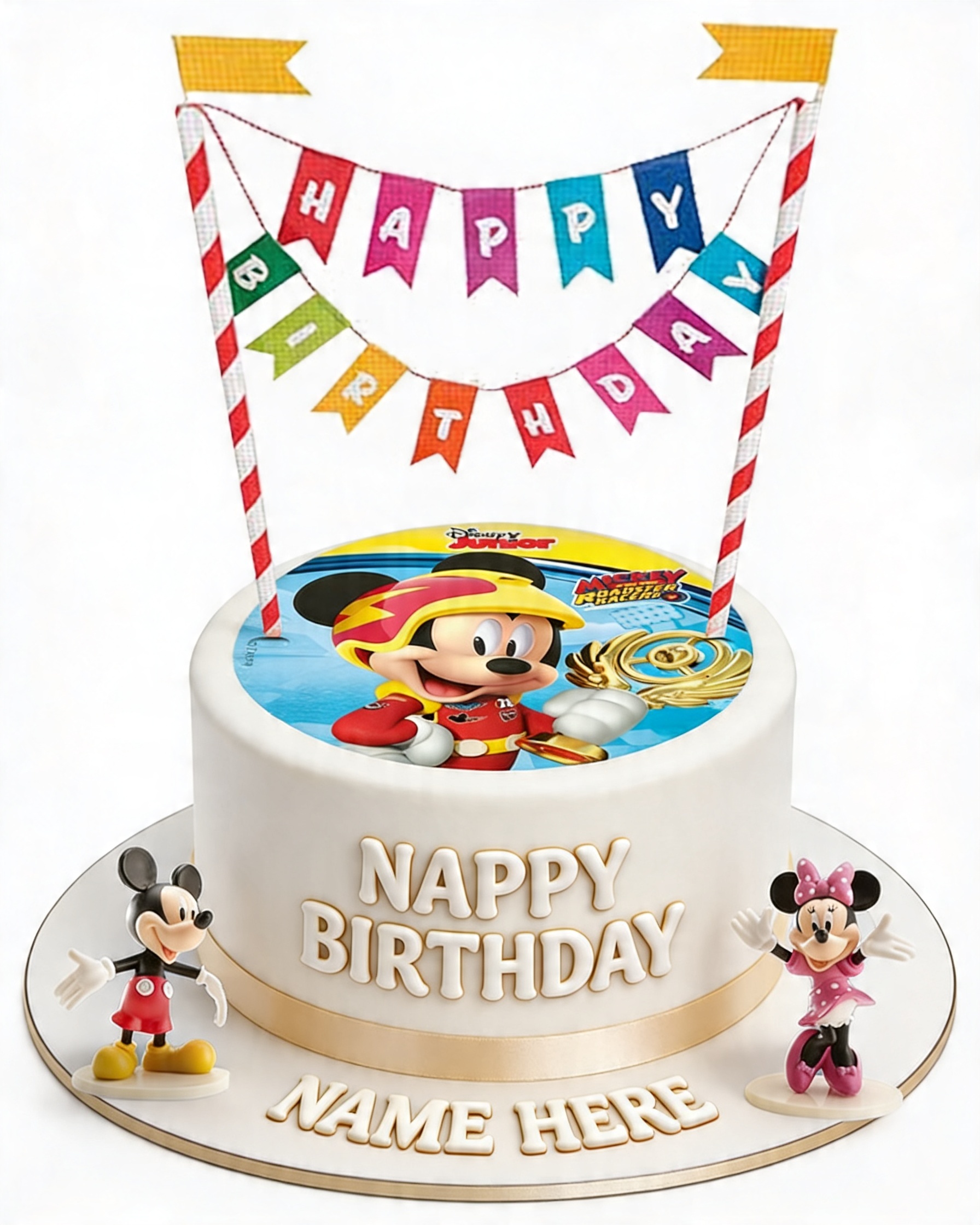 Mickey Mouse Roadster Racers Birthday Cake