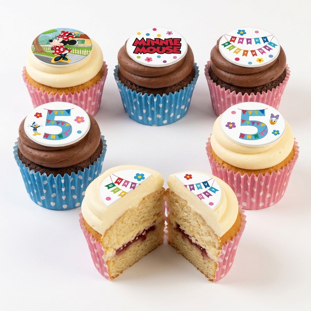 Minnie Mouse Birthday Cupcakes
