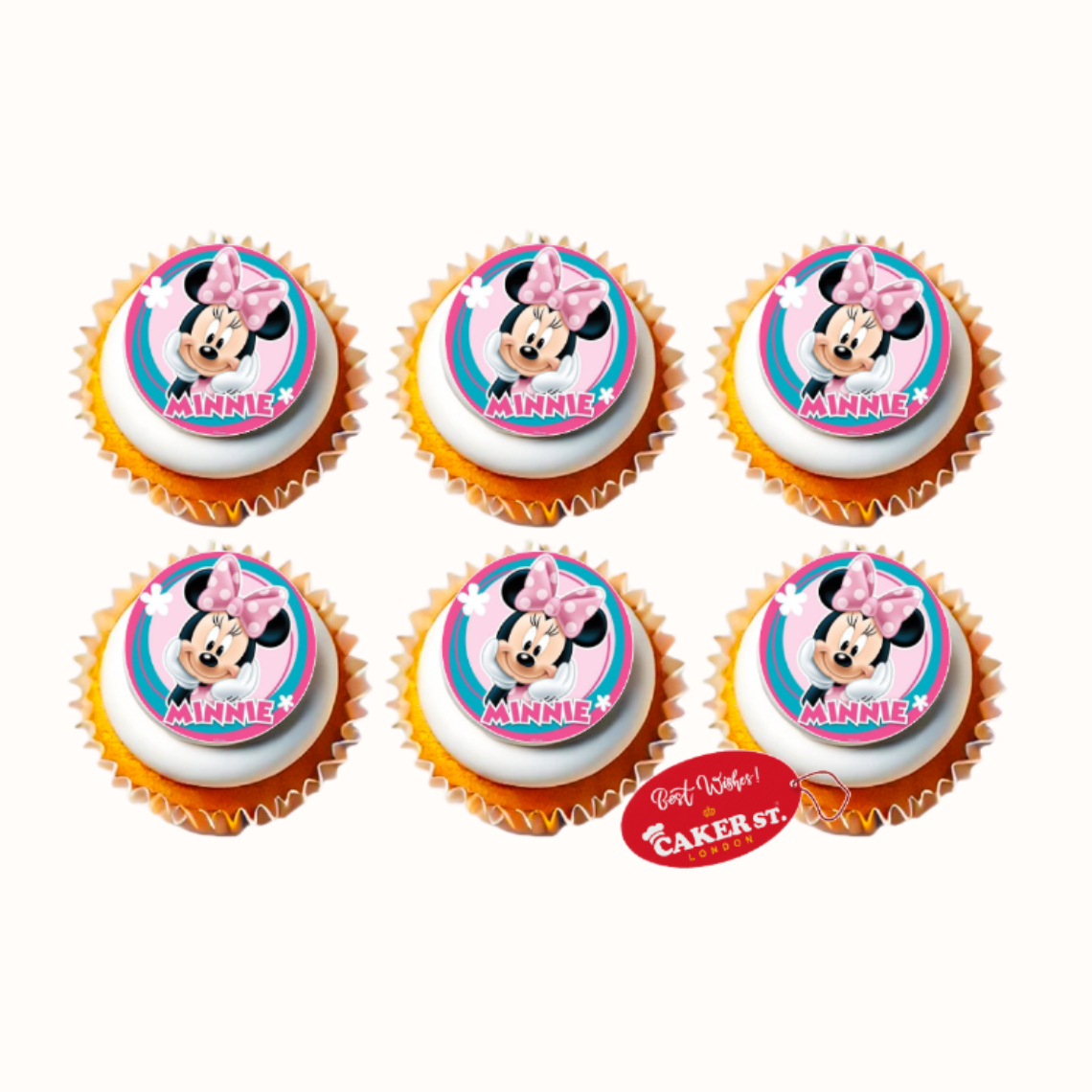 Minnie Mouse Themed Cupcakes