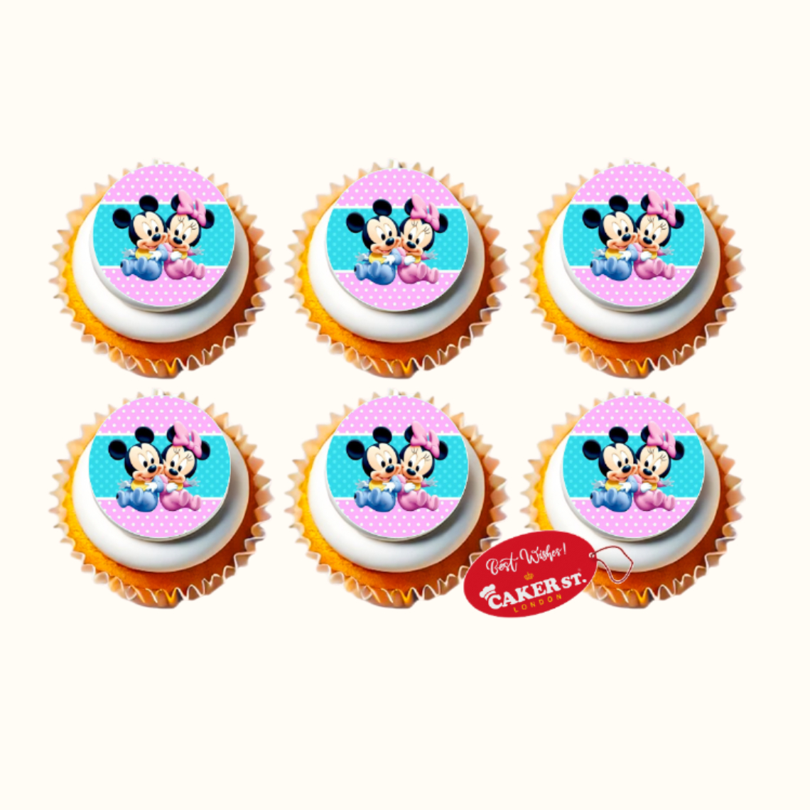 Minnie Mouse Themed Cupcakes