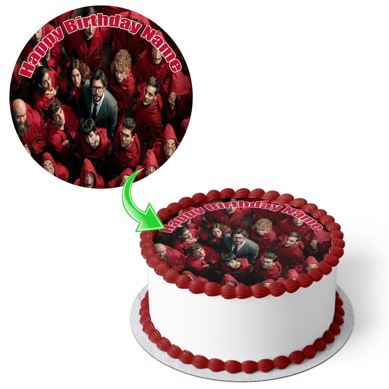 Money Heist Cake