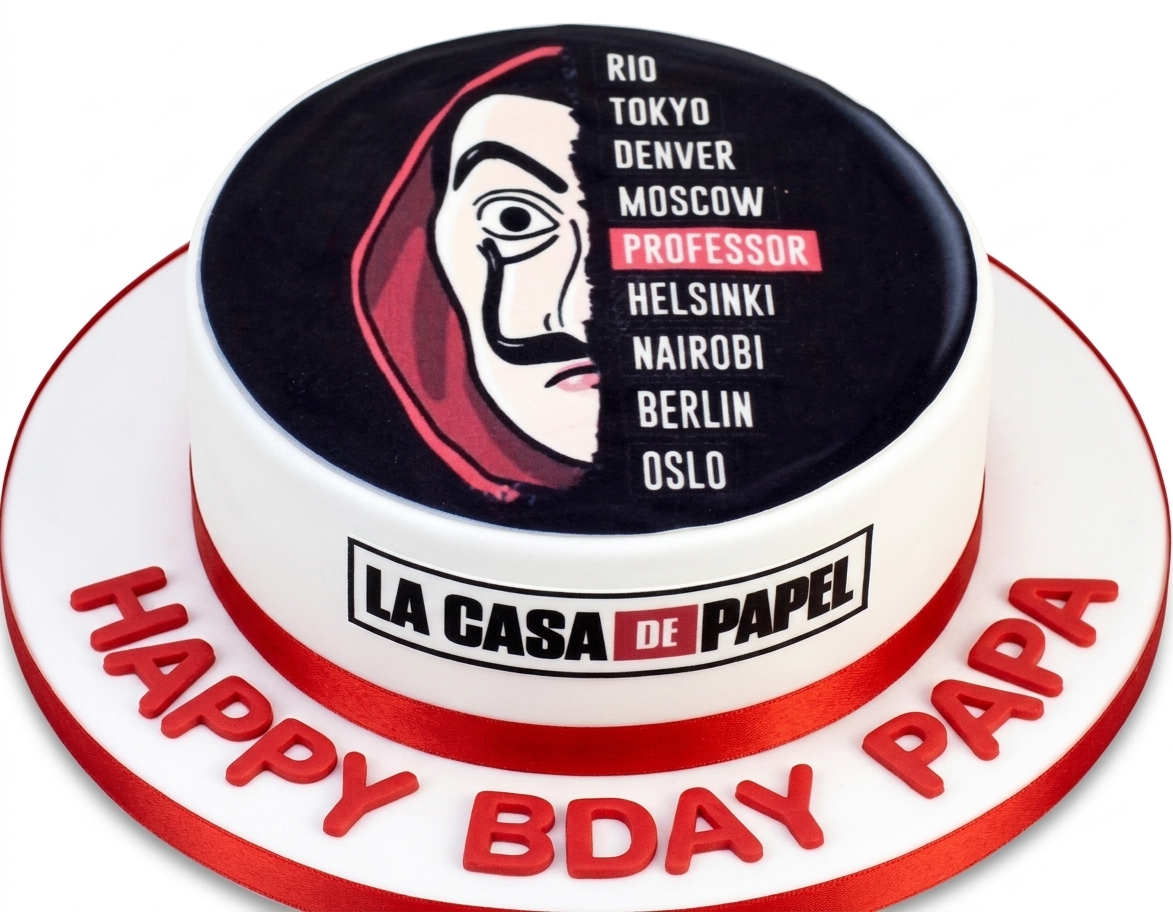 Money Heist Birthday Cake