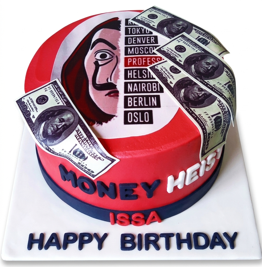 Money Heist Birthday Cake