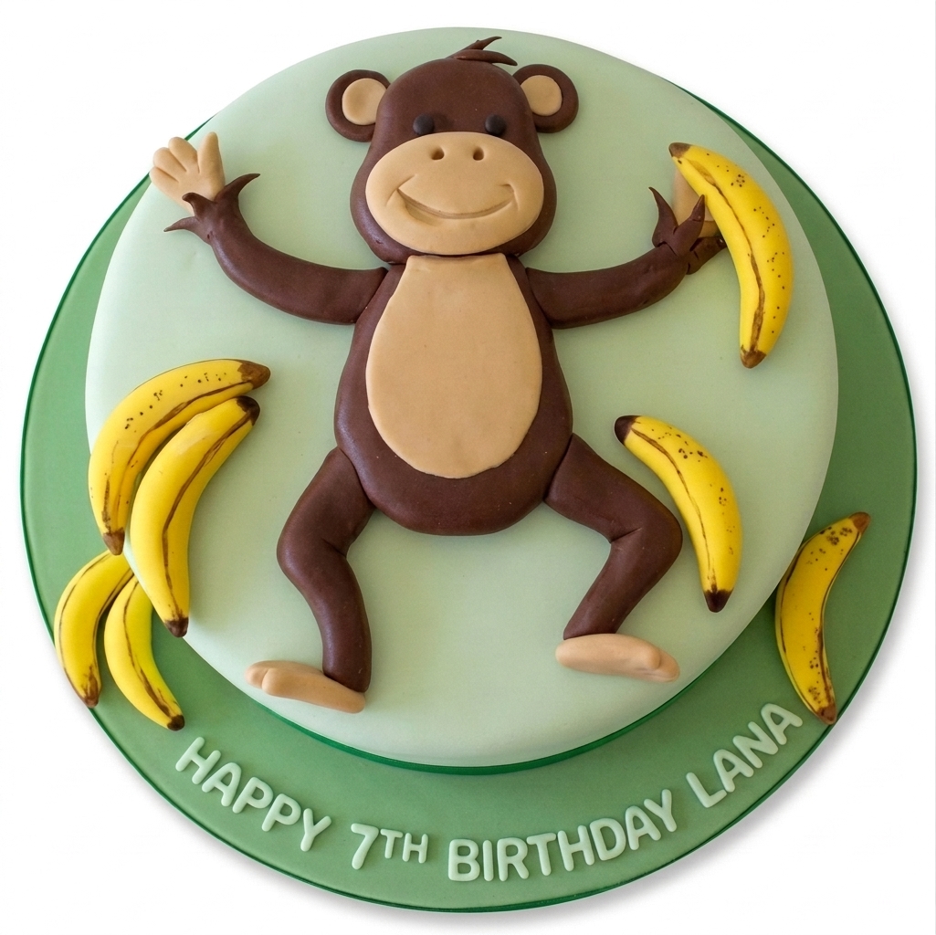 Monkey Birthday Cake for Kids