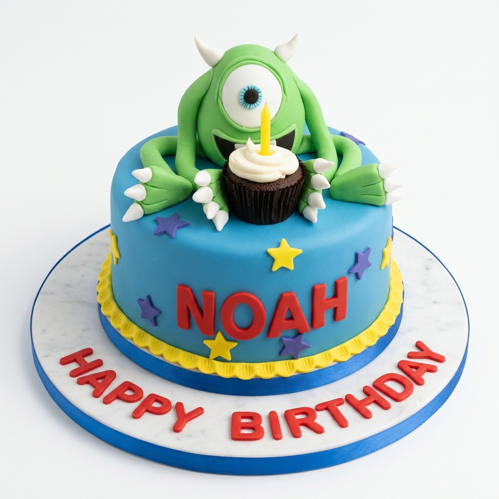Mike Wazowski Kids Birthday Cake
